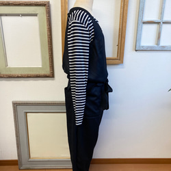 促銷價 Rakuchin 背帶褲❤️無袖 sarouel 背帶褲 黑色（尺碼 L 至 LL） 第17張的照片