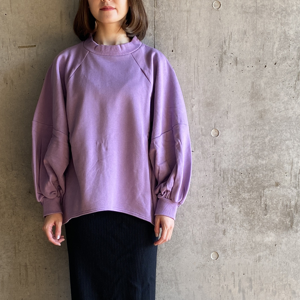 【日本製】FRNCH TERRY ボリュームスリーブ　裏毛プルオーバー