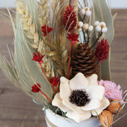 【12/30発送】【毎年大人気！】門松風アレンジ（小）　X402 3枚目の画像