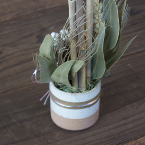 【12/30発送】【毎年大人気！】門松風アレンジ（小）　X402 6枚目の画像