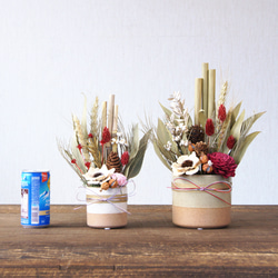 【12/30発送】【毎年大人気！】門松風アレンジ（小）　X402 7枚目の画像