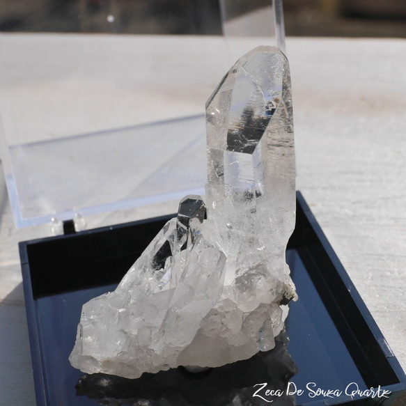 15%OFFSale天然石 約54g 水晶クラスター(ゼカ・デ・ソウザ産)ラベル付[zqkit-221109-01] 1枚目の画像