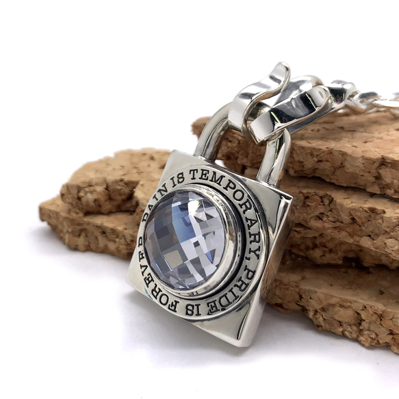 南京錠 ネックレス/シルバー925 つけっぱなし/シルバーネックレス メンズ/パンクロック/男性へのプレゼント/137 IS