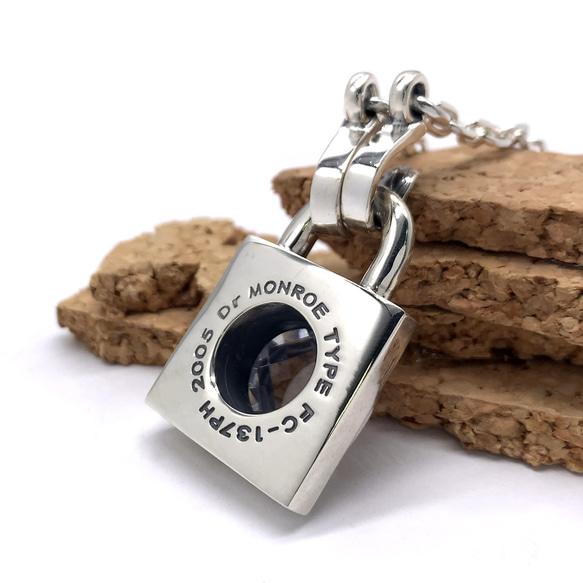 南京錠 ネックレス/シルバー925 つけっぱなし/シルバーネックレス メンズ/パンクロック/男性へのプレゼント/137 IS