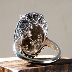 ブラック サンストーン リング / Black Sunstone Ring 4枚目の画像