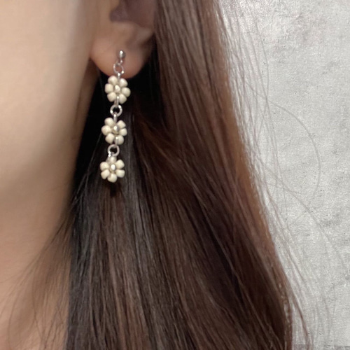 BTS V ソンミンス ネックレス 】 マルタ ボンボヤージュ ピアス 花