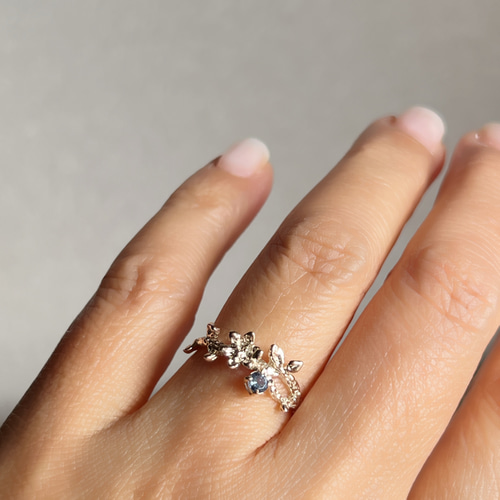 ブルースピネル リング/k10 指輪・リング SNOWPETAL JEWELRY 通販  