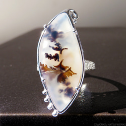 デンドリティック アゲートリング / Dendritic Agate Ring l1 3枚目の画像