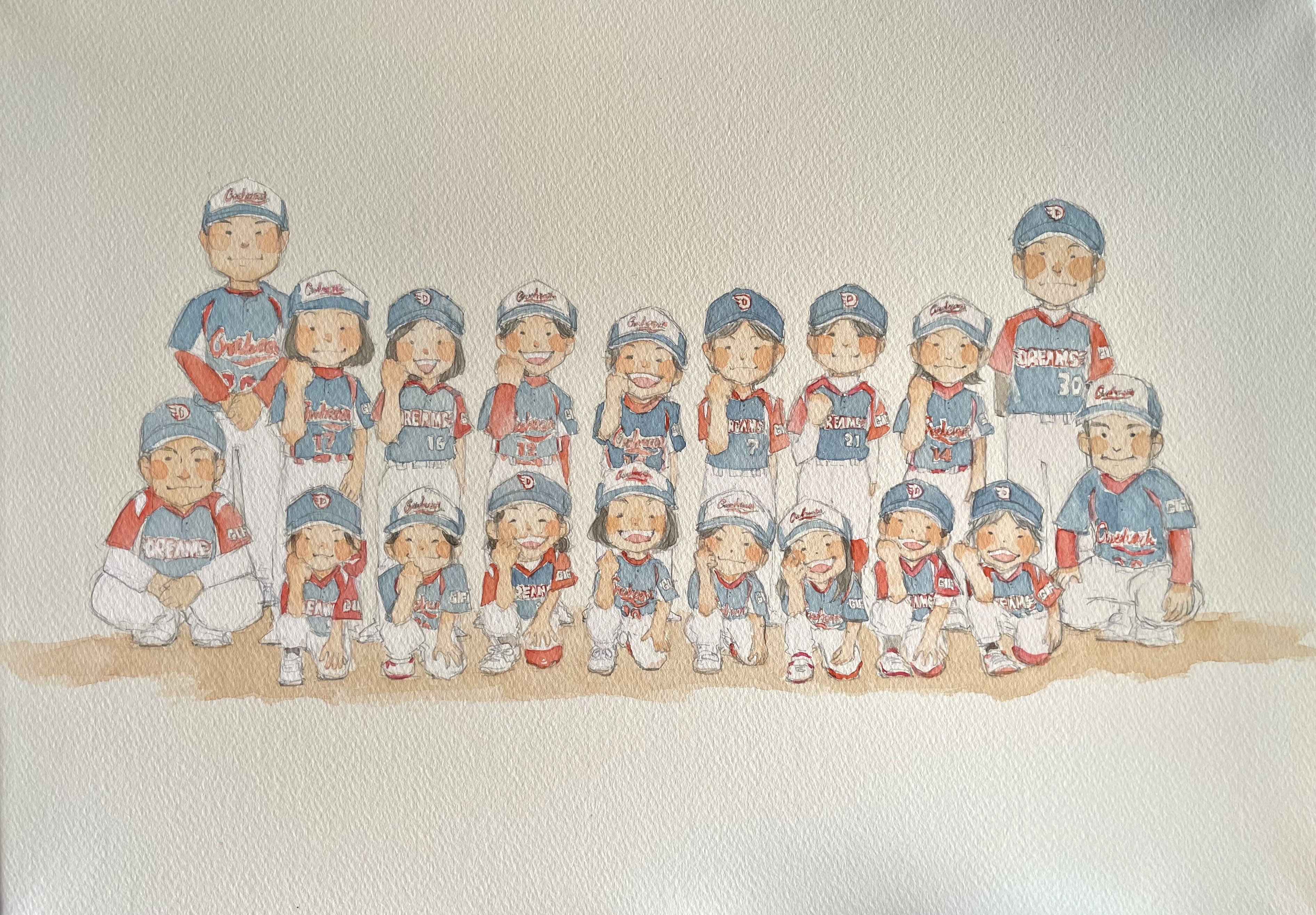 【A4】集合似顔絵