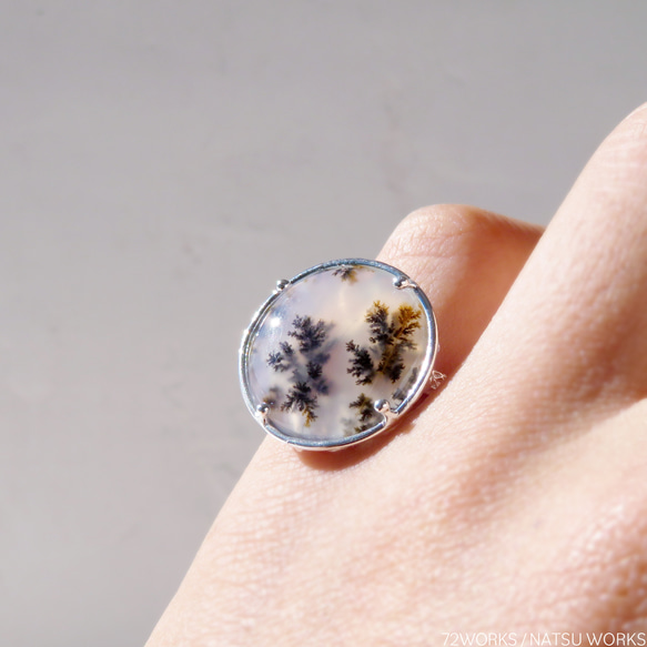 デンドリティック アゲートリング / Dendritic Agate Ring 。 4枚目の画像