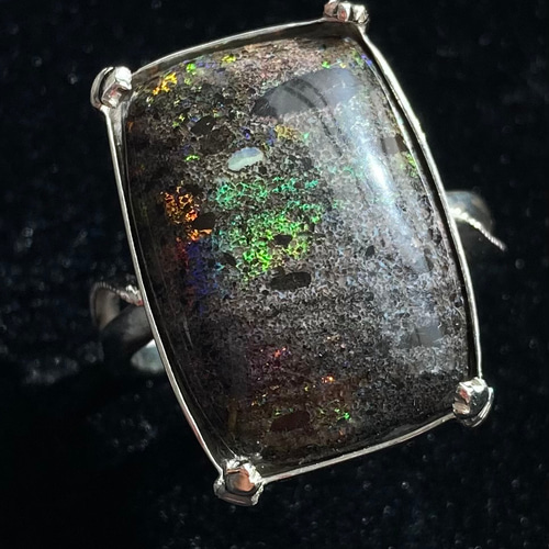 マトリックスオパールシルバーリング