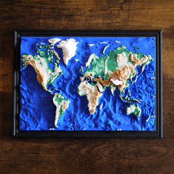 立体世界地図　B5サイズ 2枚目の画像