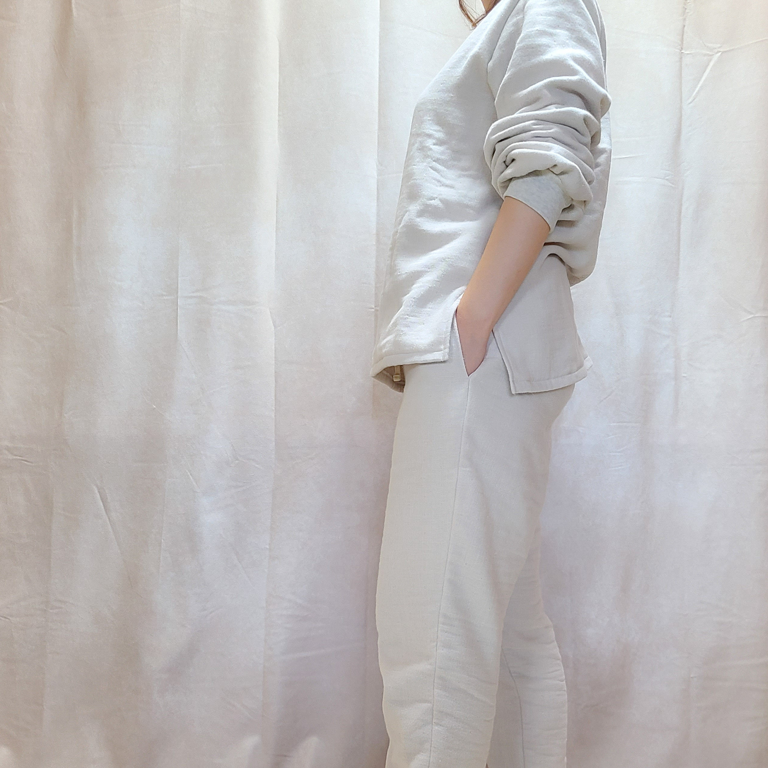 【優しさに包まれる 泉州タオルで作る服】レディースパンツ