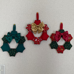軽くてふっくら可愛い六角形クリスマスリース 9枚目の画像