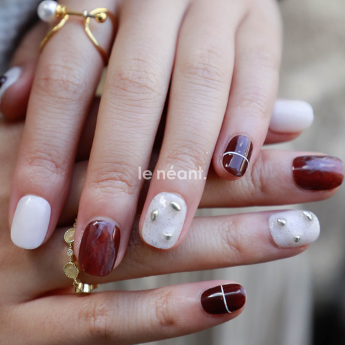 XS、S、Mサイズ】ネイルチップ N-21 現品販売 ネイルチップ（つけ爪