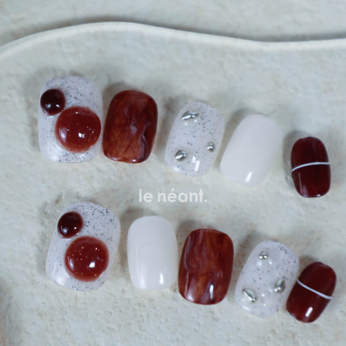 XS、S、Mサイズ】ネイルチップ N-21 現品販売 ネイルチップ（つけ爪