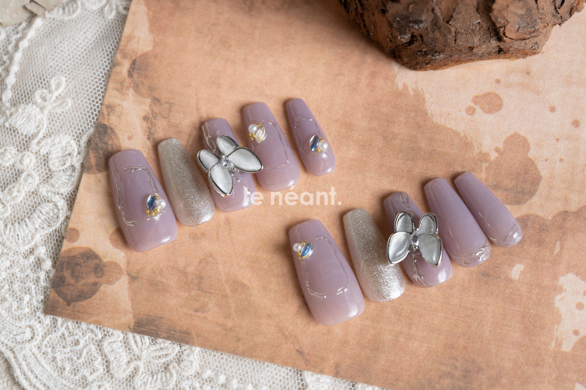 Sサイズ】ネイルチップ N-13 現品販売 ネイルチップ（つけ爪） le  