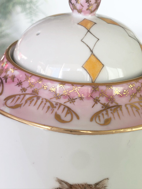 ポット・クリーマ・シュガー/可愛い猫の物語とラスター彩 ポット クリーマ ひと うつわ 愛sanjo