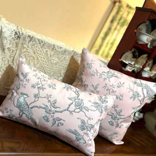 ※maki様おまとめオーダー※フランスアンティーク　トワルドジュイ　クッション maki様おまとめオーダー※フランスアンティーク トワルドジュイ クッション