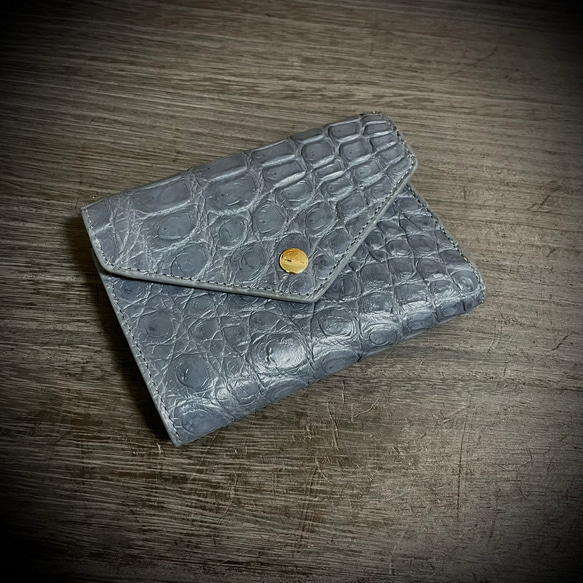 ☆大人気ミニ財布☆ 高級 クロコダイル コンパクト ミニ財布 ワニ革 