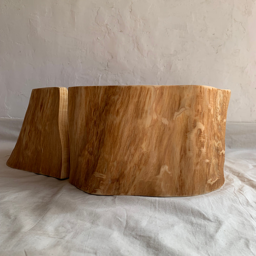 檜根元丸太オブジェ台 78cm