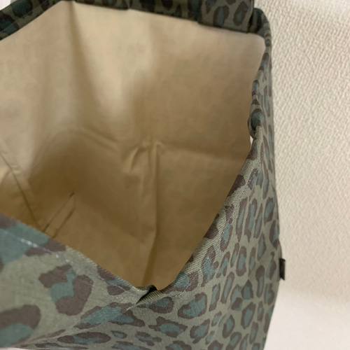 レオパード柄 ヒョウ柄 ひょう柄 アニマル エコバッグ 簡易バッグ