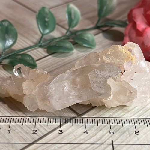 【期間限定お試し価格】 ヒマラヤ✨ マニカラン産 ピンク水晶 原石 ラフストーン 置物