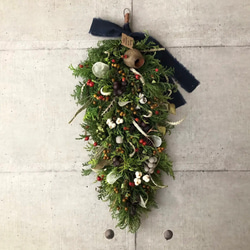 早期割引中 ドライフラワースワッグ クリスマススワッグ red dryflowers mini swag超早割クリスマス2025 ドライフラワー