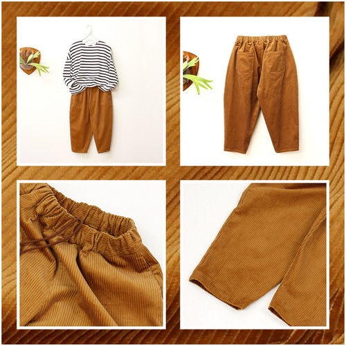 美品　オローネ　コーデュロイ　バルーンパンツ　ブラウン portom20001 美品 オローネ コーデュロイ バルーンパンツ ブラウン