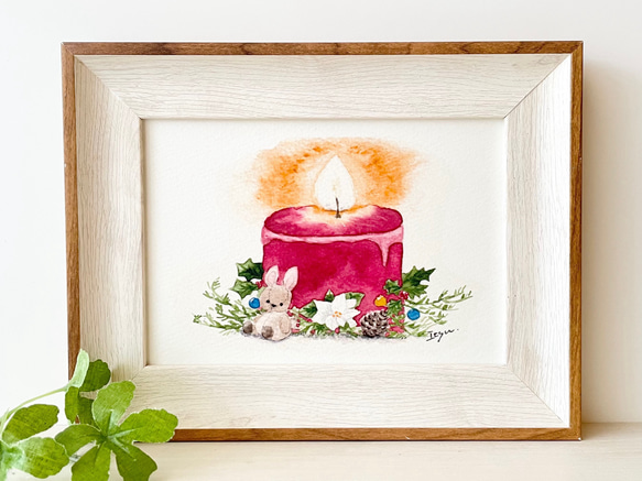 水彩画「クリスマス人形」 0_40f37885e4af88058d06cb1a4557