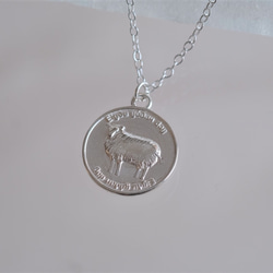 Eigðu góðan dag necklace　silver925　羊コインネックレス　シルバー 5枚目の画像