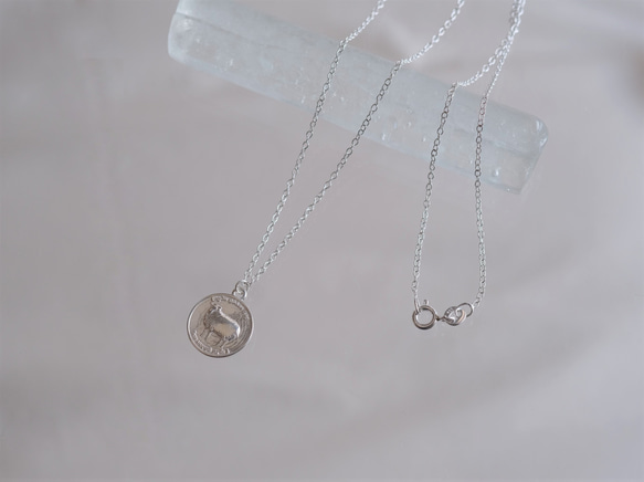 Eigðu góðan dag necklace　silver925　羊コインネックレス　シルバー 4枚目の画像