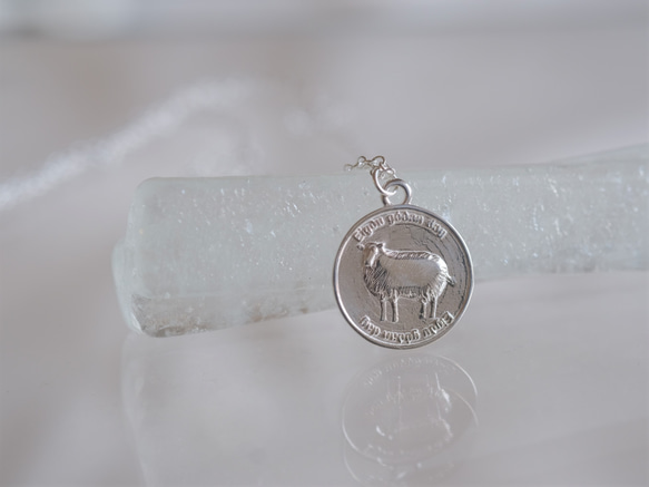 Eigðu góðan dag necklace　silver925　羊コインネックレス　シルバー 1枚目の画像