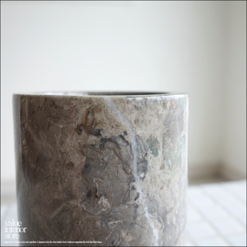 マーブル 歯ブラシスタンドGY 天然大理石 歯ブラシホルダー