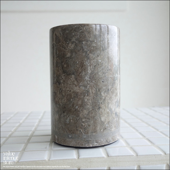 マーブル 歯ブラシスタンドGY 天然大理石 歯ブラシホルダー 歯ブラシ