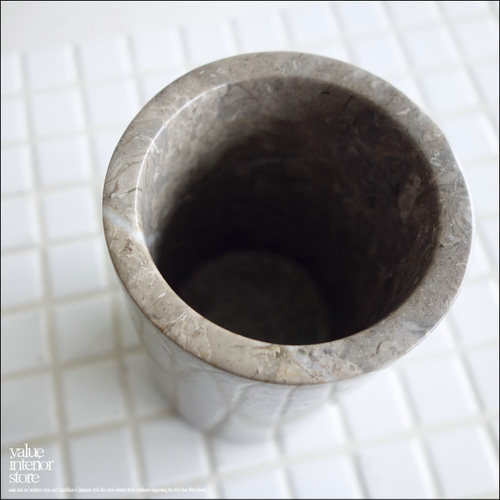 マーブル 歯ブラシスタンドGY 天然大理石 歯ブラシホルダー 歯ブラシ