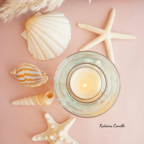 ★★【希少】ハワイ パイン型キャンドルホルダー パイナップル♡ウッドガラスキャンドルホルダー | Ymmg❤︎