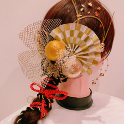 和装 髪飾り 白黒 市松 房付き 楽天市場】＼BlackFriday×まとめ割／ 【ランキング1位受賞】 和装 髪