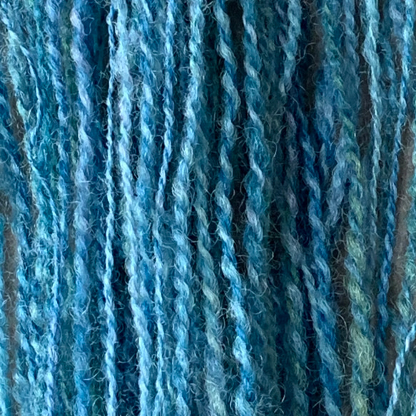 手洗い手染め手紡ぎ毛糸　【ペレンデール】（2022110501) 4枚目の画像