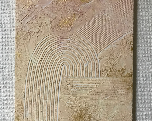 テクスチャーアート モデリングペースト 原画 F3号（27×22×1.5