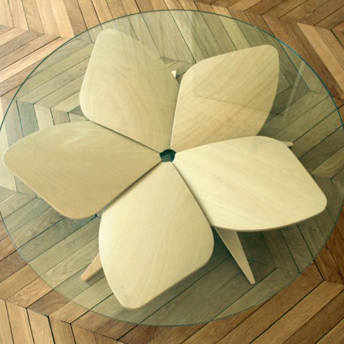 花（桜）のジャパンディ（japandi）コーヒーテーブル Hana table