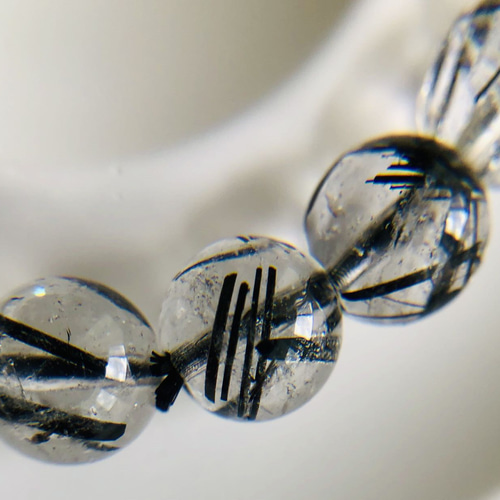 ブラックルチル　認証済み プレミアム] スーパーセブン（ブラック） ブレスレット 11.5mm #HC303