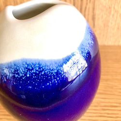 青釉掛分花瓶 3枚目の画像
