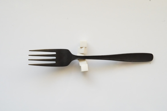 TOFU cutlery rest （白磁 豆腐箸置） 6枚目の画像
