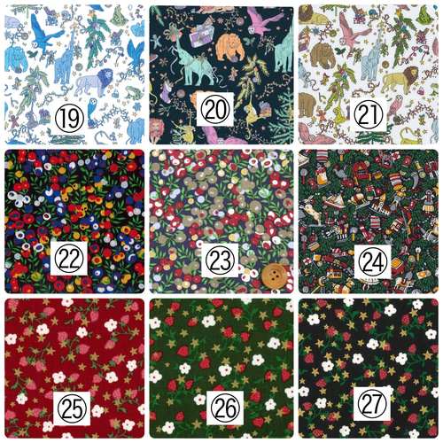 リバティ　クリスマスオーナメント6点セット　オーダーページ e1fcc741064935724ab5e3e5715807