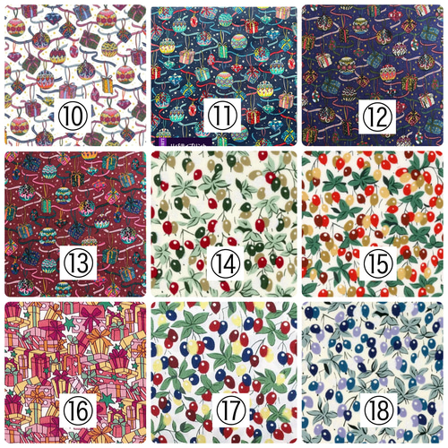 クリスマス☆オーナメントボール（小） リバティプリント その他