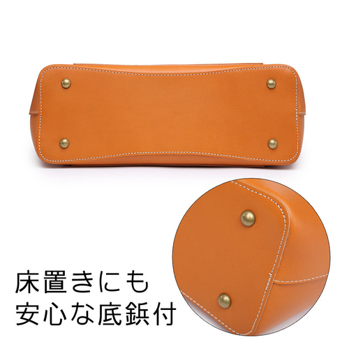 トートバッグ 本革 レザー ヌメ革 A4 肩掛け シンプル カジュアル 