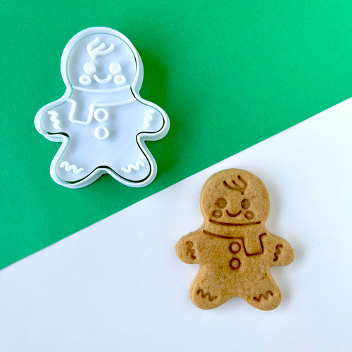 クリスマス ジンジャーマン にっこり顔【クッキー型】 クッキー型 NICA