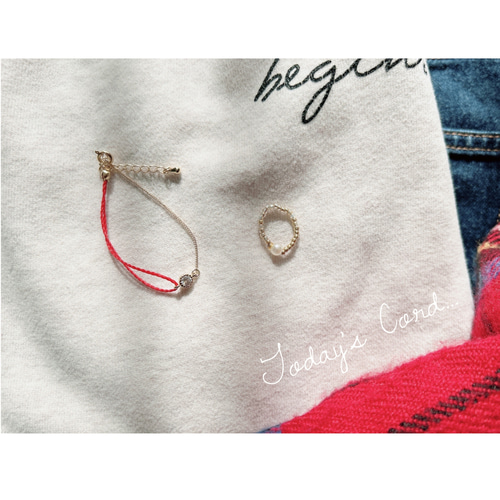 mayumi様♡専用！☆ワックスコード✖︎ビーズ親子アンクレット☆ 0_11bb52d3a9a49295cc2b35ca47c7
