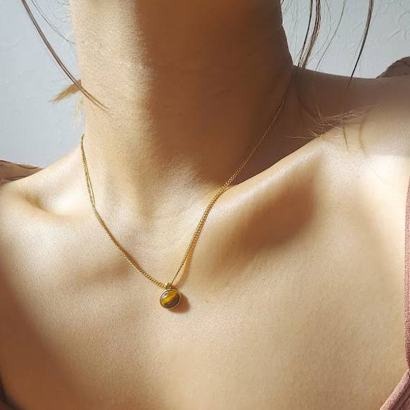 natural stone necklace R4N004 8枚目の画像